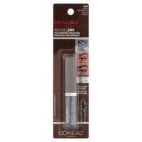 L'Oreal Paris 4.0 Dark Brunette Infallible Brows Volumizing Mascara, 0.13 fl oz