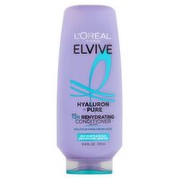 L'Oreal Paris Elvive Hyaluron + Pure Up to 72h Rehydrating Conditioner, 12.6 fl oz