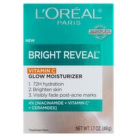 L'Oréal Paris Bright Reveal Vitamin C Glow Moisturizer, 1.7 oz