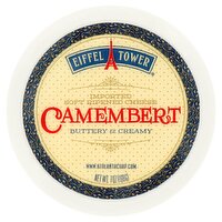 Eiffel Tower Camembert Buttery & Creamy Imported Soft Ripened Cheese, 7 oz