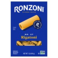 Ronzoni No. 27 Rigatoni Pasta, 1 lb