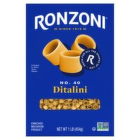 Ronzoni Ditalini No. 40 Pasta, 1 lb, 16 Ounce