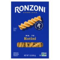 Ronzoni Rotini No. 75 Pasta, 1 lb, 16 Ounce