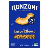 Ronzoni Large Elbows No. 74 Pasta, 16 oz