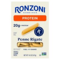 Ronzoni Protein Penne Rigate Grain & Legume Pasta, 14.5 oz