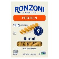 Ronzoni Protein Rotini Grain & Legume Pasta, 14.5 oz