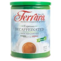 Ferrara Espresso Decaffeinated Ground Coffee, 8.75 oz