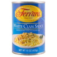 Ferrara White Clam Sauce with Extra Virgin Olive Oil, 15 oz, 15 Ounce