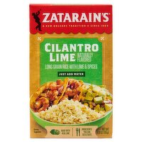 Zatarain's Cilantro Lime Long Grain Rice with Lime & Spices, 6.9 oz, 6.9 Ounce