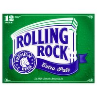 Rolling Rock Extra Pale Premium Beer, 12 count, 12 fl oz