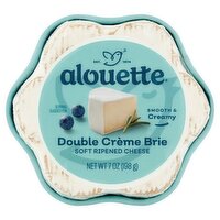 Alouette Double Crème Brie Soft Ripened Cheese, 7 oz