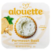 Alouette Parmesan Basil Soft Spreadable Cheese, 6.5 oz