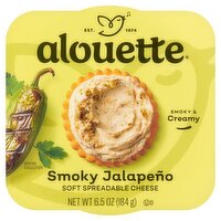 Alouette Smoky Jalapeño Soft Spreadable Cheese, 6.5 oz, 6.5 Ounce