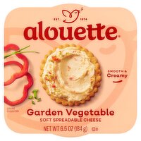 Alouette Garden Vegetable Soft Spreadable Cheese, 6.5 oz, 6.5 Ounce