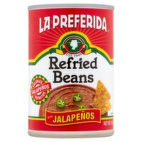 La Preferida Refried Beans with Jalapeños, 16 oz