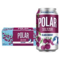 Polar Premium Black Cherry Seltzer, 12 fl oz, 12 count