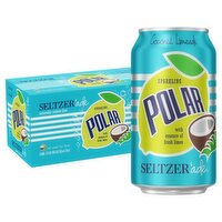 Polar Sparkling Coconut Limeade Seltzer'ade, 12 fl oz, 8 count