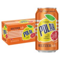Polar Sparkling Blood Orange Lemonade Seltzer'ade, 12 fl oz, 8 count