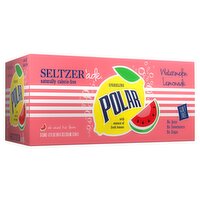 Polar Sparkling Watermelon Lemonade Seltzer'ade, 12 fl oz, 8 count