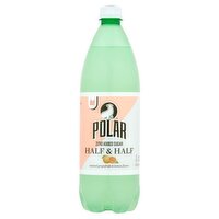 Polar Diet Half & Half Natural Grapefruit & Lemon Flavor Sparkling Beverage, 33.8 fl oz