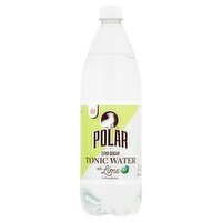 Polar Diet Zero-Sugar Tonic Water with Lime, 33.8 fl oz