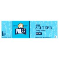 Polar Seltzer Water Original, 12 fl oz cans, 12 pack