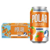 Polar Premium Mandarin Seltzer, 12 fl oz, 12 count