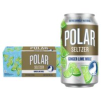 Polar Premium Ginger Lime Mule Seltzer, 12 fl oz, 12 count