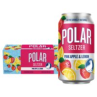 Polar Premium Pink Apple & Lemon Seltzer, 12 fl oz, 12 count