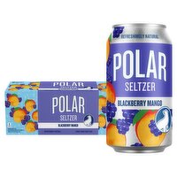 Polar Premium Blackberry Mango Seltzer, 12 fl oz, 12 count
