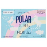 Polar Unicorn Kisses Seltzer Jr, 7.5 fl oz, 6 count