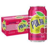 Polar Sparkling Tart Cherry Limeade Seltzer'ade, 12 fl oz, 8 count