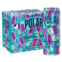 Polar Summer Poolside Grape Pops Seltzer Limited Edition, 12 fl oz, 6 count