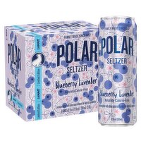 Polar Summer Blueberry Lavender Seltzer Limited Edition, 12 fl oz, 6 count
