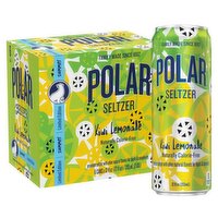 Polar Summer Kiwi Lemonade Seltzer Limited Edition, 12 fl oz, 6 count
