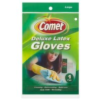 Comet Large Deluxe Latex Gloves, 1 pair