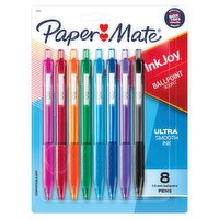 Paper Mate InkJoy Color Ink 1.0 mm Ballpoint Pens, 8 count