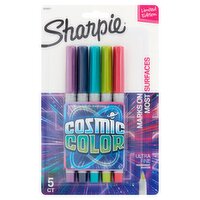 Sharpie Cosmic Color Ultra Fine Permanent Marker Limited Edition, 5 count