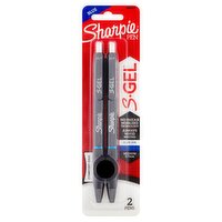 Sharpie S.Gel Medium 0.7mm Blue Ink Pen, 2 count