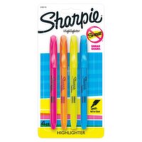 Sharpie Smear Guard Highlighters, 4 count