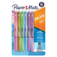 Paper Mate InkJoy Medium Point 0.7 mm Gel Pens, 6 count