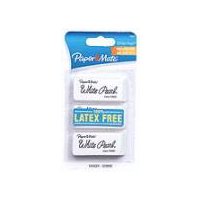 Paper Mate White Pearl Eraser, 3 each