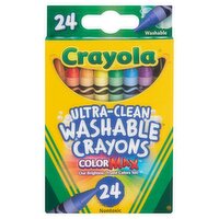 Crayola ColorMax Ultra-Clean Washable Crayons, 24 count