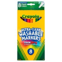 Crayola ColorMax Nontoxic Ultra-Clean Washable Markers, 8 count