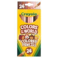 Crayola Colors of the World Nontoxic Colored Pencils, 24 count