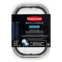 Rubbermaid Brilliance 4.7 Cup Glass Container