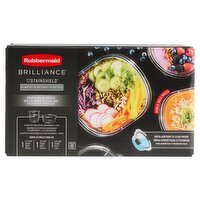 Rubbermaid Brilliance Stainshield Plastic Soup & Salad Bowls, 6 count