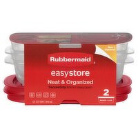 Rubbermaid EasyStore 3.57 Cups Container, 2 count