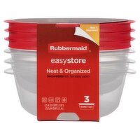 Rubbermaid EasyStore 4.55 Cups and 5.94 Cups Container, 3 count
