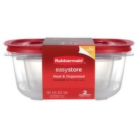 Rubbermaid EasyStore 7.81 Cups and 14.6 Cups Container, 2 count